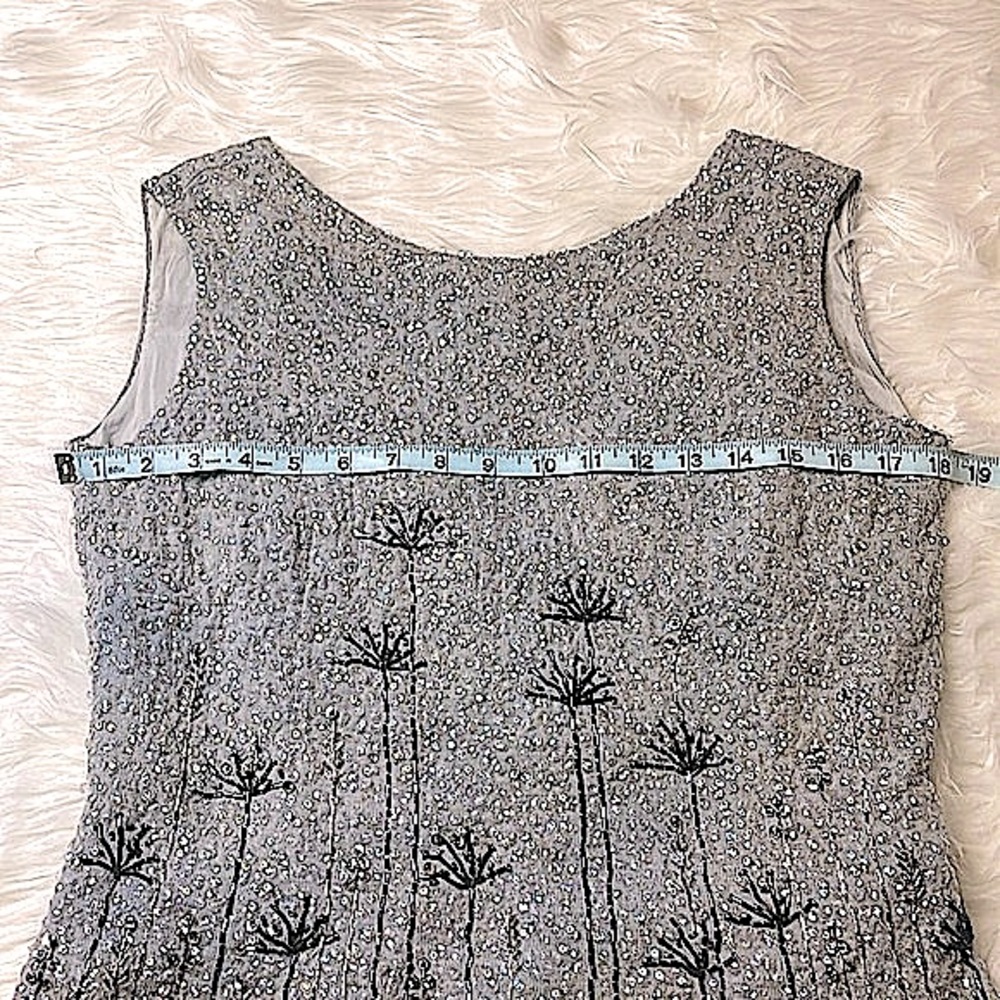 Vintage HOUSE OF GOLD Beaded and Sequined Sleeveless Top - Picture 5 of 10